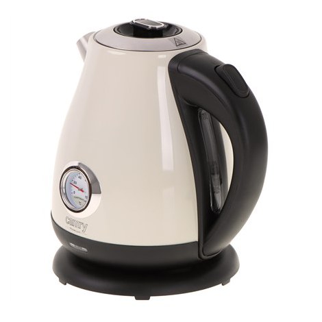 Camry | Kettle with a thermometer | CR 1344 | Electric | 2200 W | 1.7 L | Stainless steel | 360° rotational base | Cream - 3